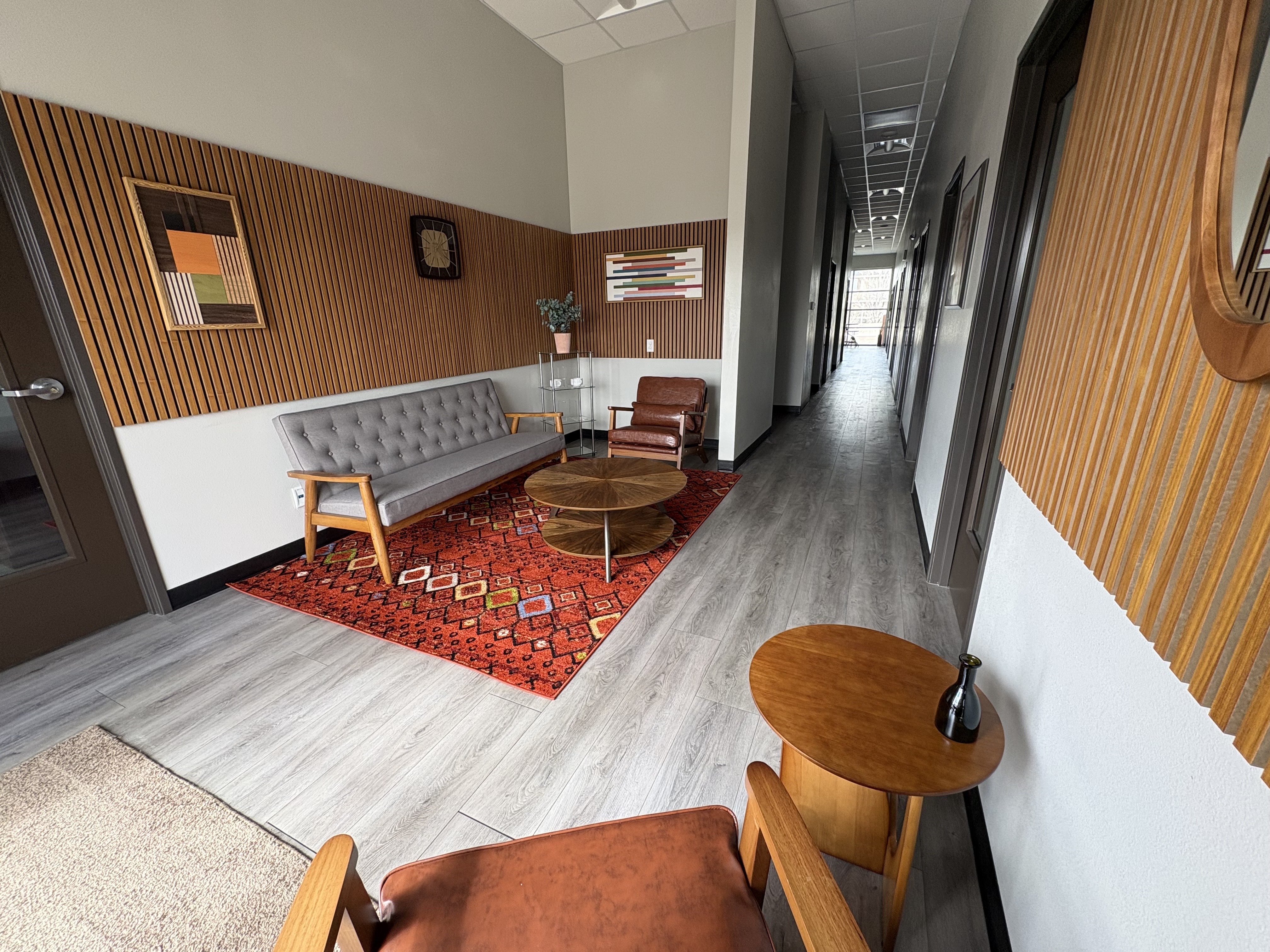 Leaf Coworking workspace corridor